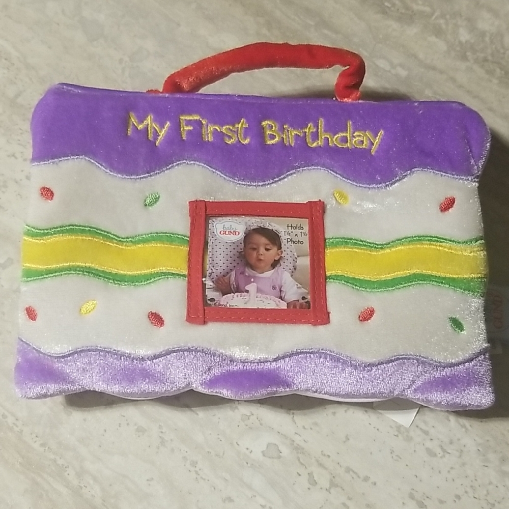 Gund My First Birthday Plush Photo Album